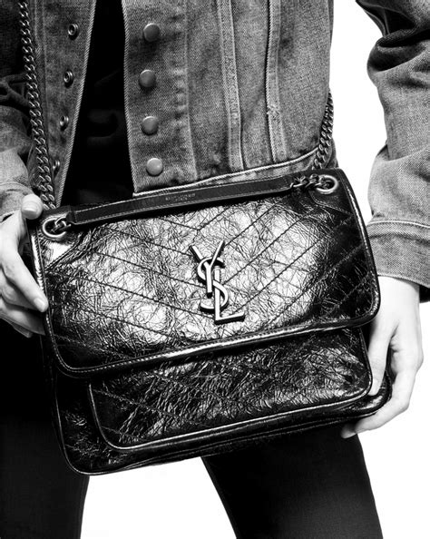 saint laurent niki bag genuine leather|yves saint laurent niki bag.